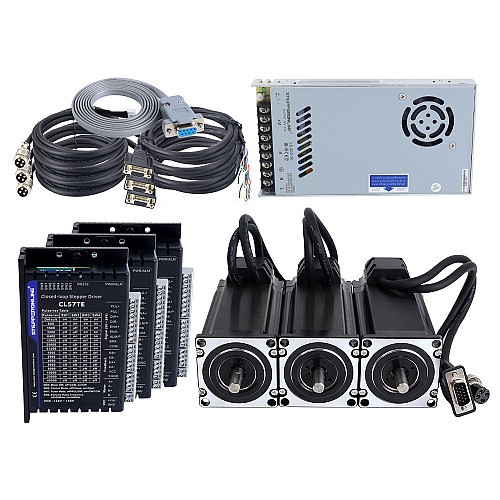 TES Series 3 Axis 3.0Nm(424.83oz.in) Nema 23 Closed Loop Stepper Kit & Driver CL57TE w/ Power Supply - 3-CLTES30A | StepperOnline CA
