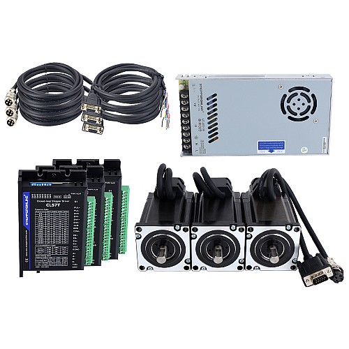 TS Series 3 Axis 3.0Nm(424.83oz.in) Nema 24 Closed Loop Stepper Kit w/ Power Supply - 3-CLTS30-V41 | StepperOnline CA