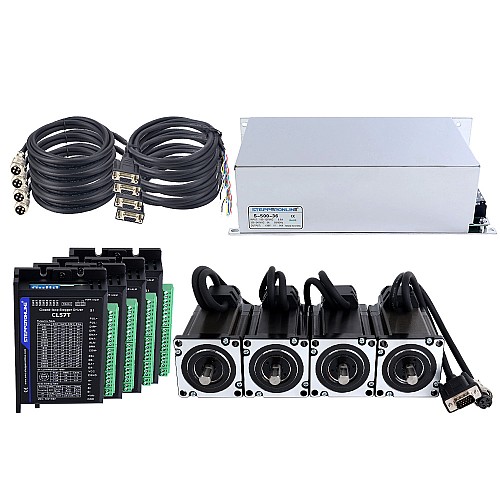 TS Series 4 Axis 3.0Nm(424.83oz.in) Nema 24 Closed Loop Stepper Kit w/ Power Supply - 4-CLTS30-V41 | StepperOnline CA