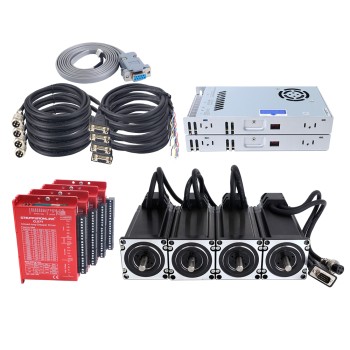YS Series 4 Axis 3.00Nm(424.83oz.in) Nema 23 Closed Loop Stepper Kit V2.0 w/ Power Supply