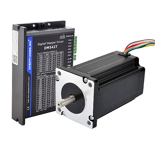 1 Axis Stepper Kit 4.0Nm(566oz.in) Nema 24 Stepper Motor & Driver - 1-DM542T-24HS39 | StepperOnline CA