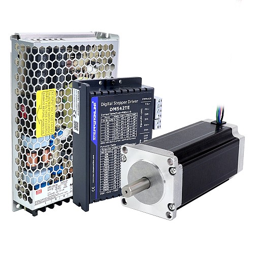 TES Series 1 Axis Stepper CNC Kit 3.0Nm(424.83oz.in) Nema 23 Stepper Motor & Driver DM542TE & Power Supply - 1-DM542TE-S30 | StepperOnline CA