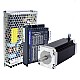 TES Series 1 Axis Stepper CNC Kit 3.0Nm(424.83oz.in) Nema 23 Stepper Motor & Driver DM542TE & Power Supply - 1-DM542TE-S30 | StepperOnline CA