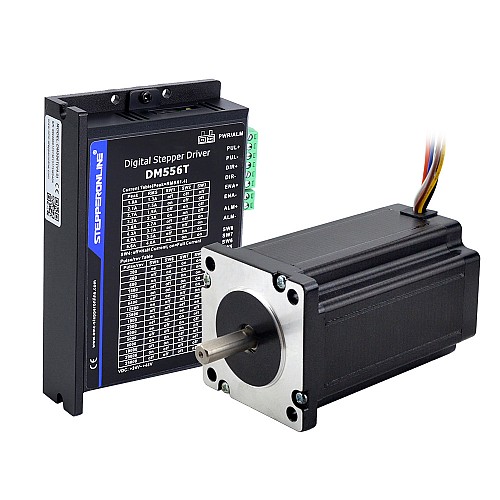 1 Axis Stepper CNC Kit 4.0Nm(566oz.in) Nema 24 Stepper Motor & Driver - 1-DM556T-24HS39 | StepperOnline CA 1 Axis Stepper CNC Kit 4.0Nm(566oz.in) Nema 24 Stepper Motor & Driver - 1-DM556T-24HS39 | StepperOnline CA