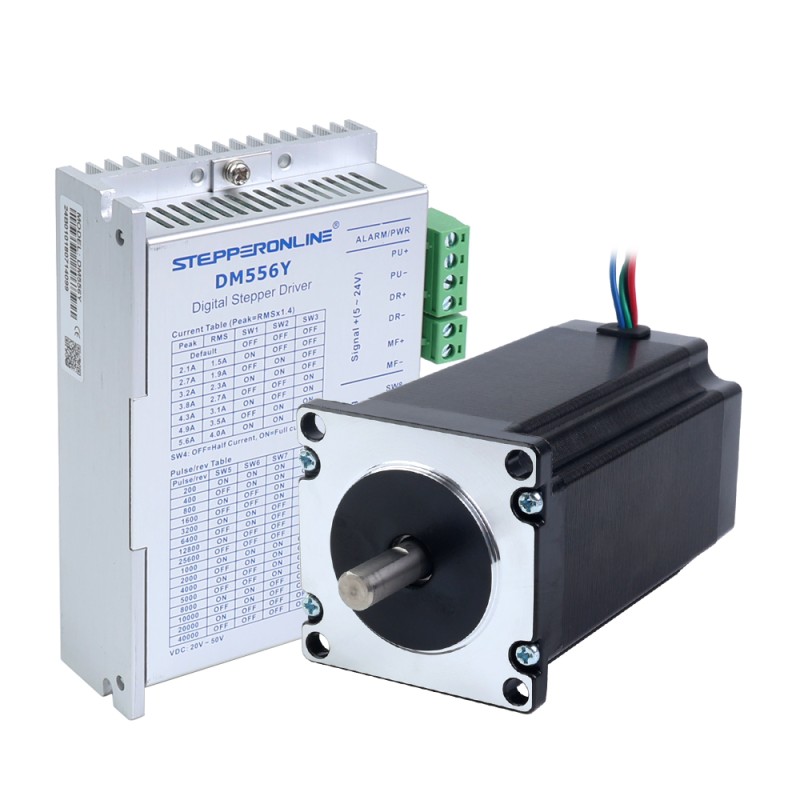 YS Series 1 Axis Stepper CNC Kit 3.00Nm(424.83oz.in) Nema 23 Stepper Motor & Driver - 1-DM556Y-23HS39 | StepperOnline CA YS Series 1 Axis Stepper CNC Kit 3.00Nm(424.83oz.in) Nema 23 Stepper Motor & Driver - 1-DM556Y-23HS39 | StepperOnline CA