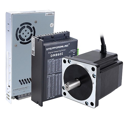 1 Axis Stepper CNC Kit 8.0Nm(1132.89oz.in) Nema 34 Stepper Motor & Driver & 60V Power Supply - 1-DM860I-S80 | StepperOnline CA 1 Axis Stepper CNC Kit 8.0Nm(1132.89oz.in) Nema 34 Stepper Motor & Driver & 60V Power Supply - 1-DM860I-S80 | StepperOnline CA