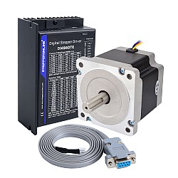 TES Series 1 Axis Stepper CNC Kit 4.5Nm(637.25oz.in) Nema 34 Stepper Motor & Driver DM860TE