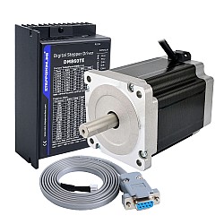 TES Series 1 Axis Stepper CNC Kit 8.5Nm(1203.7oz.in) Nema 34 Stepper Motor & Driver DM860TE