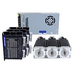 TES Series 3 Axis CNC Router Kit 3.0Nm(424.83oz.in) Nema 23 Stepper Motor & Driver DM542TE & Power Supply
