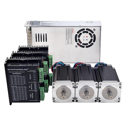 3 Axis Stepper CNC Kit 3.0Nm(425oz.in) 4.2A Nema 23 Stepper Motor & Driver DM556T & 48V Power Supply - 3-DM556T-S30 | StepperOnline CA