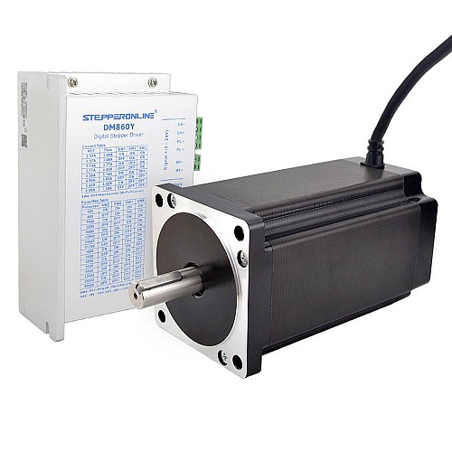 Nema 34 Stepper Motor Kit 12Nm Key-way Single Shaft for Face Mask Machine & Respiratory Ventilators - 34KIT-120S | StepperOnline CA Nema 34 Stepper Motor Kit 12Nm Key-way Single Shaft for Face Mask Machine & Respiratory Ventilators - 34KIT-120S | StepperOnline CA