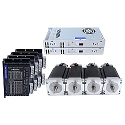 TES Series 4 Axis CNC Router Kit 3.0Nm(424.83oz.in) Nema 23 Stepper Motor & Driver DM556TE