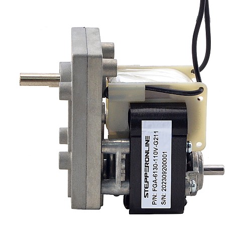 110V AC Gear Motor 40Kg.cm/15RPM w/ 211:1 Rectangular Spur Gearbox - FGA-6130-110V-G211 | StepperOnline CA 110V AC Gear Motor 40Kg.cm/15RPM w/ 211:1 Rectangular Spur Gearbox - FGA-6130-110V-G211 | StepperOnline CA