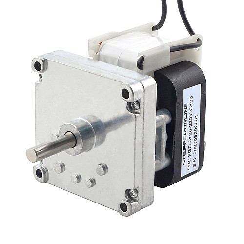 220V AC Gear Motor 20Kg.cm/14RPM w/ 190:1 Rectangular Spur Gearbox - FGD-6126-220V-G190 | StepperOnline CA