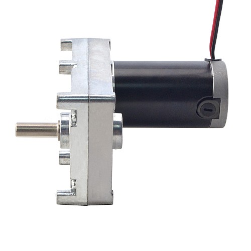 Brushed 12V DC Gear Motor 160Kg.cm/9RPM w/ 390:1 Rectangular Spur Gearbox - FGE-45124500-G390 | StepperOnline CA