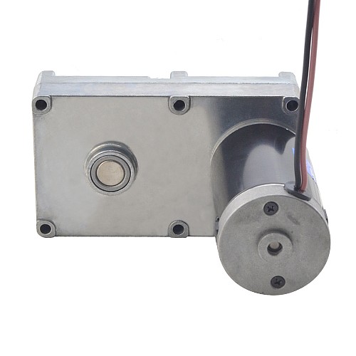 Brushed 12V DC Gear Motor 160Kg.cm/9RPM w/ 390:1 Rectangular Spur Gearbox - FGE-45124500-G390 | StepperOnline CA