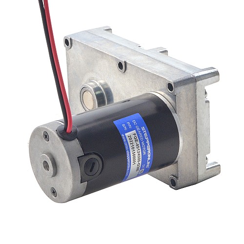 Brushed 12V DC Gear Motor 160Kg.cm/9RPM w/ 390:1 Rectangular Spur Gearbox - FGE-45124500-G390 | StepperOnline CA