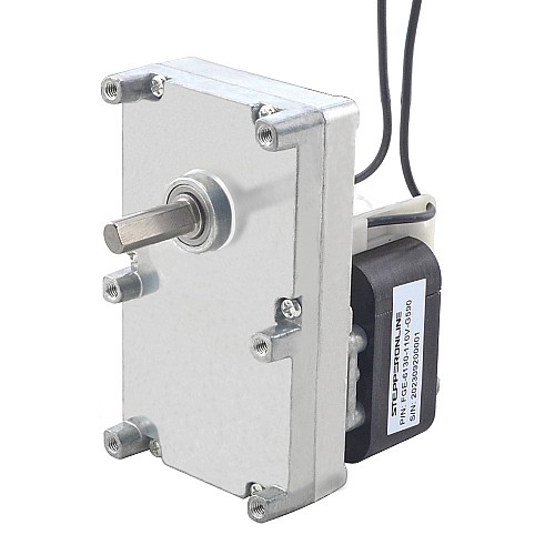 110V AC Gear Motor 100Kg.cm/5.5RPM w/ 590:1 Rectangular Spur Gearbox - FGE-6130-110V-G590 | StepperOnline CA