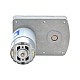 Brushed 24V DC Gear Motor 7Kg.cm/100RPM w/ 36:1 Rectangular Spur Gearbox - FGF-36244500-G36 | StepperOnline CA