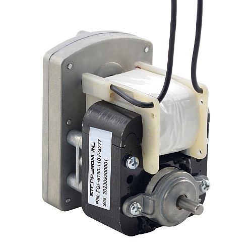 110V AC Gear Motor 40Kg.cm/8RPM w/ 277:1 Rectangular Spur Gearbox - FGF-6130-110V-G277 | StepperOnline CA