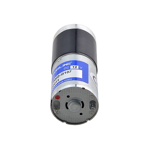 Brushed 12V DC Gear Motor 2.25Kg.cm/42RPM w/ 107.17:1 Planetary Gearbox - PA25-24126000-G107 | StepperOnline CA