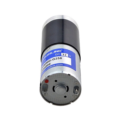 Brushed 12V DC Gear Motor 4.6Kg.cm/17RPM w/ 256:1 Planetary Gearbox - PA25-24126000-G256 | StepperOnline CA