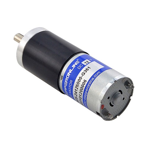 Brushed 12V DC Gear Motor 6.5Kg.cm/12RPM w/ 361:1 Planetary Gearbox - PA25-24126000-G361 | StepperOnline CA Brushed 12V DC Gear Motor 6.5Kg.cm/12RPM w/ 361:1 Planetary Gearbox - PA25-24126000-G361 | StepperOnline CA