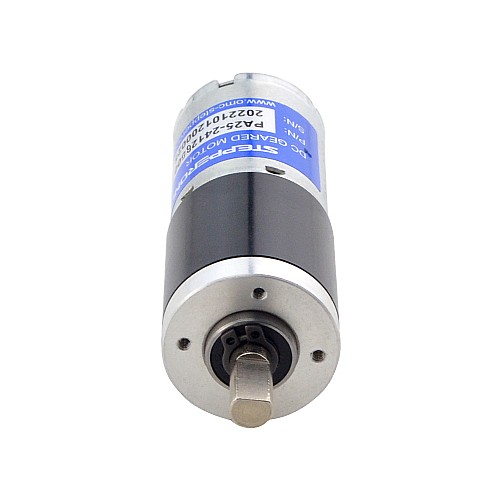 Brushed 12V DC Gear Motor 1.3Kg.cm/70RPM w/ 64:1 Planetary Gearbox - PA25-24126000-G64 | StepperOnline CA