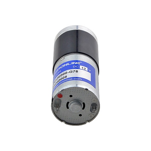Brushed 12V DC Gear Motor 1.6Kg.cm/59RPM w/ 76:1 Planetary Gearbox - PA25-24126000-G76 | StepperOnline CA