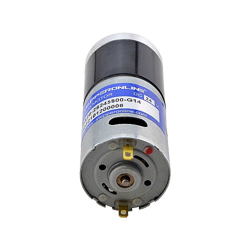 Brushed 24V DC Gear Motor 0.57Kg.cm/334RPM w/ 13.7:1 Planetary Gearbox - PA28-28245800-G14 | StepperOnline CA