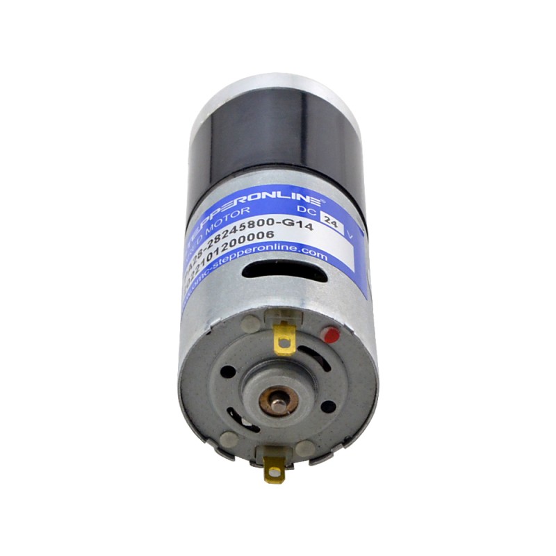 Brushed 24V DC Gear Motor 0.57Kg.cm/334RPM w/ 13.7:1 Planetary Gearbox - PA28-28245800-G14 | StepperOnline CA