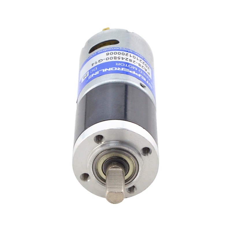 Brushed 24V DC Gear Motor 0.57Kg.cm/334RPM w/ 13.7:1 Planetary Gearbox - PA28-28245800-G14 | StepperOnline CA