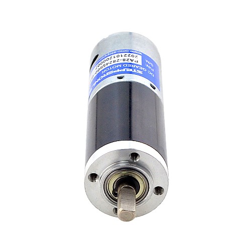Brushed 24V DC Gear Motor 5.9Kg.cm/24RPM w/ 189:1 Planetary Gearbox - PA28-28245800-G189 | StepperOnline CA