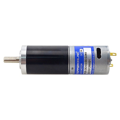 Brushed 24V DC Gear Motor 11.5Kg.cm/12RPM w/ 369:1 Planetary Gearbox - PA28-28245800-G369 | StepperOnline CA