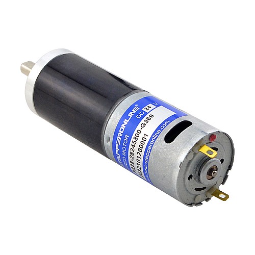 Brushed 24V DC Gear Motor 11.5Kg.cm/12RPM w/ 369:1 Planetary Gearbox - PA28-28245800-G369 | StepperOnline CA