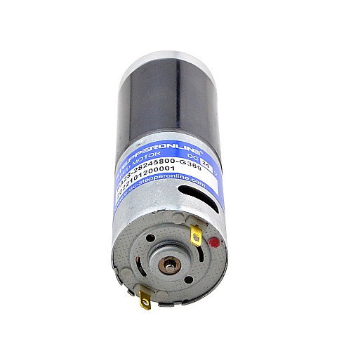 Brushed 24V DC Gear Motor 11.5Kg.cm/12RPM w/ 369:1 Planetary Gearbox - PA28-28245800-G369 | StepperOnline CA