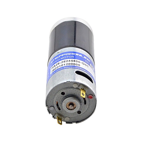 Brushed 24V DC Gear Motor 1.8Kg.cm/90RPM w/ 51:1 Planetary Gearbox - PA28-28245800-G51 | StepperOnline CA