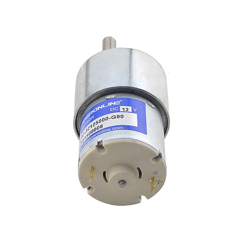 Brushed 12V DC Gear Motor 3.5Kg.cm/41RPM 90:1 Spur Gearbox - SGC37-32125000-G90 | StepperOnline CA Brushed 12V DC Gear Motor 3.5Kg.cm/41RPM 90:1 Spur Gearbox - SGC37-32125000-G90 | StepperOnline CA