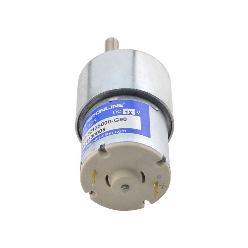CN On Sale - Brushed 12V DC Gear Motor 3.5Kg.cm/41RPM 90:1 Spur Gearbox - CN-SGC37-32125000-G90 | StepperOnline CA