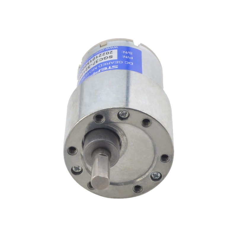CN On Sale - Brushed 12V DC Gear Motor 3.5Kg.cm/41RPM 90:1 Spur Gearbox - CN-SGC37-32125000-G90 | StepperOnline CA