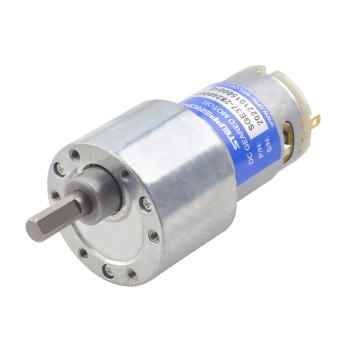 Brushed 24V DC Gear Motor 8.5Kg.cm/25RPM 180:1 Spur Gearbox