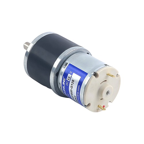 Brushed 12V DC Gear Motor 6Kg.cm/40RPM 128:1 Spur Gearbox - SGF37-32127000-G128 | StepperOnline CA