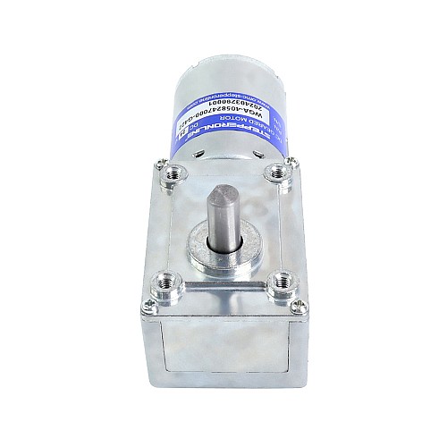 Brushed 24V DC Gear Motor 30Kg.cm/12RPM w/ 422:1 Worm Gearbox - WGA-4058247000-G422 | StepperOnline CA Brushed 24V DC Gear Motor 30Kg.cm/12RPM w/ 422:1 Worm Gearbox - WGA-4058247000-G422 | StepperOnline CA