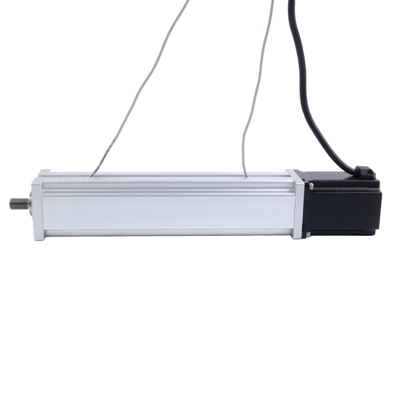 Nema 23 Ball Screw Electric Cylinder 4.0A Stroke 200mm 2.0Nm(283.22oz.in) Lead 10mm(0.3937) with Limit Switch - LCB23S30B1L40-200D | StepperOnline CA