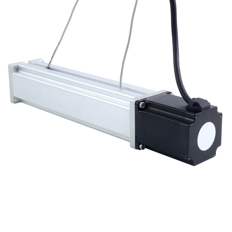 Nema 23 Ball Screw Electric Cylinder 4.0A Stroke 200mm 2.0Nm(283.22oz.in) Lead 10mm(0.3937) with Limit Switch - LCB23S30B1L40-200D | StepperOnline CA