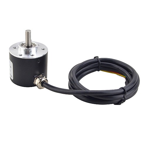 600PPR Incremental Rotary Encoder ABZ 3-Channel 6mm Solid Shaft ISC4006 - ISC4006-003G-600BZ3-5-24C | StepperOnline CA