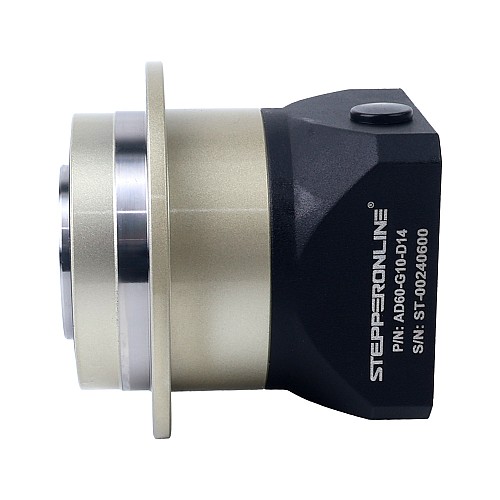 AD Series 60mm 10:1 Helical Planetary Gearbox Backlash 3arcmin for Servo Motors IP65 - AD60-G10-D14 | StepperOnline CA