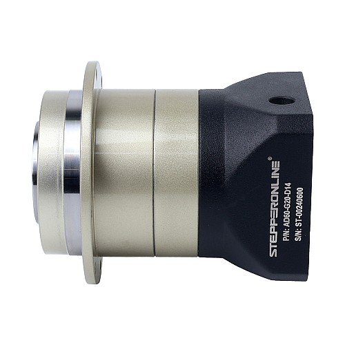 AD Series 60mm 20:1 Helical Planetary Gearbox Backlash 5arcmin for Servo Motors IP65 - AD60-G20-D14 | StepperOnline CA