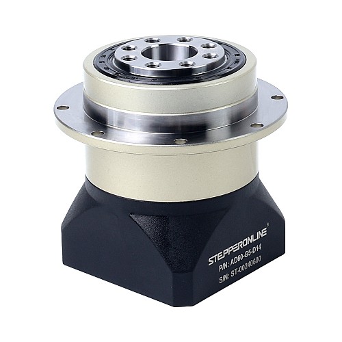 AD Series 60mm 5:1 Helical Planetary Gearbox Backlash 3arcmin for Servo Motors IP65 - AD60-G5-D14 | StepperOnline CA