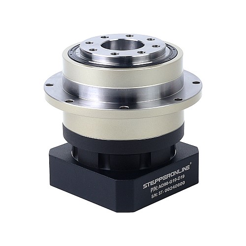 AD Series 90mm 10:1 Helical Planetary Gearbox Backlash 3arcmin for Servo Motors IP65 - AD90-G10-D19 | StepperOnline CA AD Series 90mm 10:1 Helical Planetary Gearbox Backlash 3arcmin for Servo Motors IP65 - AD90-G10-D19 | StepperOnline CA